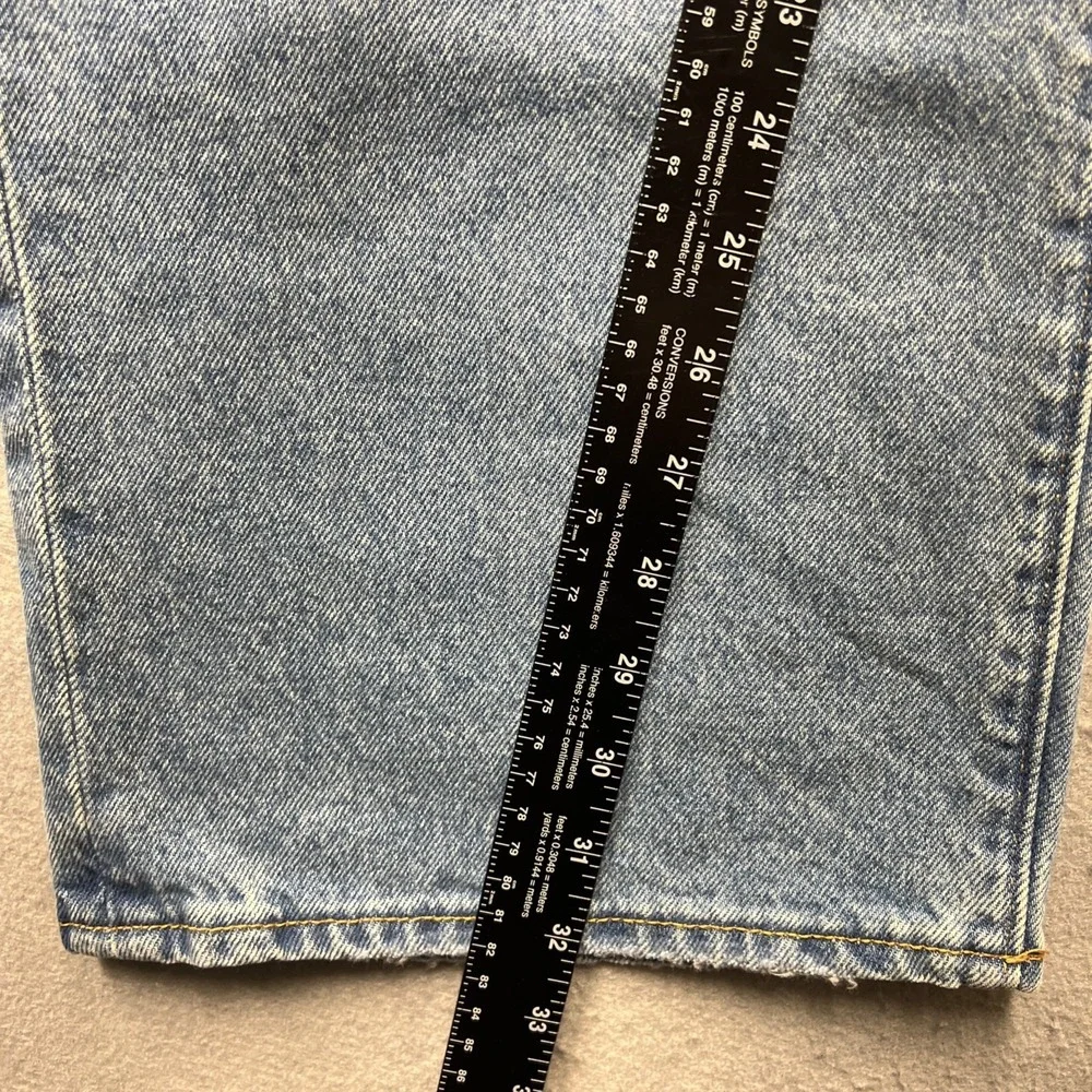 Abercrombie & Fitch Jeans Mens 33x32 Blue Baggy Relaxed Straight Leg Denim New